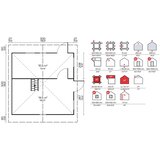 Male kuće Drvena kuća ANDORRA 520 × 522 cm sa šindrom | shoptok.hr