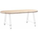  Noge za klub stolić A-oblika 2 kom Bijele 60 x (42-43) cm Čelik | shoptok.hr