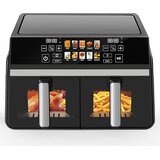Nettlife 10-litrski cvrtnik z dvema conama in oknom, 2200 W, SYNC & MATCH, zaslon na dotik, 24-urni časovnik, primeren za pomivanje v pomivalnem, (5000238830) | Shoptok.si