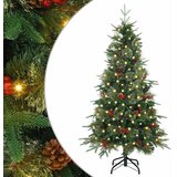  Umjetno božićno drvce s nogom s stalakom Zelena 120 cm PE i PVC | shoptok.hr