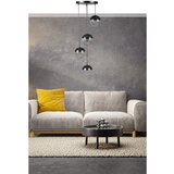 Opviq Küre 4 Lü tepsili siyah Füme Camlı Sarkıt dark grey chandelier Cene