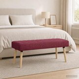  Klupa s utorima Vinska crvena 110 x 40 x 46 cm Tkanina | Eponuda.com