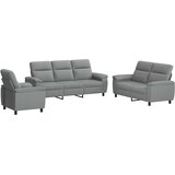  Set sofe 3 pcs Svjetlosiva Tkanina | shoptok.hr