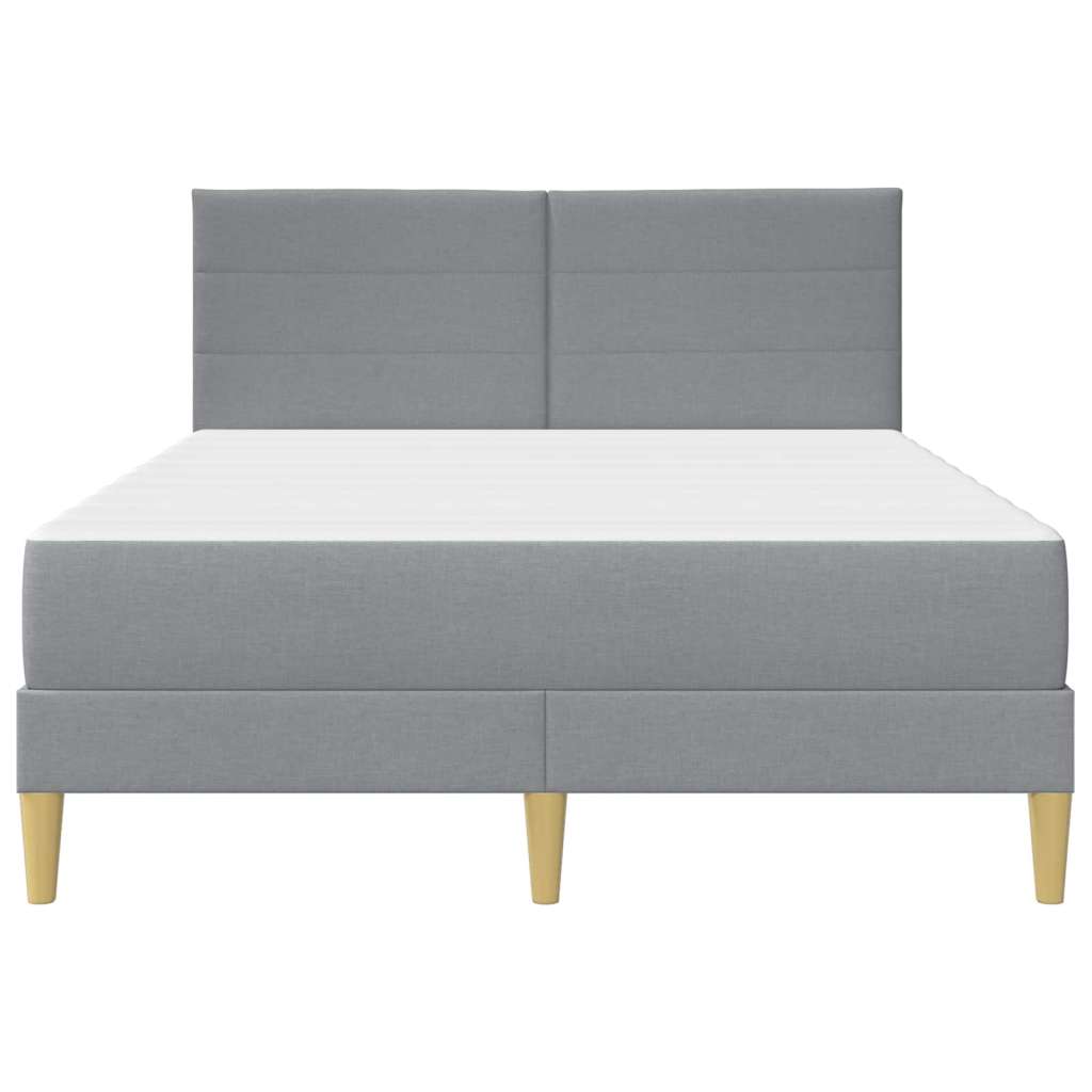  Okvir za krevet Svijetlo siva 140 x 190 cm Poliester | shoptok.hr