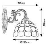  Brilagi - Tiffany vitražna zidna lampa DORAN 1xE27/40W/230V | Eponuda.com