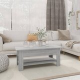 Furnova Klubska mizica siva sonoma 102x55x42 cm iverna plošča, (21914334) Cene