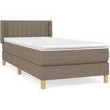  Krevet s oprugama i madracem smeđesivi 80x200 cm od tkanine | shoptok.hr