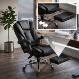  RETOO OR1340 uredska stolica s osloncem za noge crna | shoptok.hr