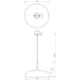  Brilagi - Visilica na sajli ABRAHAM 1xE27/60W/230V Ø 45 cm plava | Eponuda.com