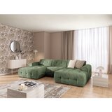 Ropez Zelena kotna sedežna garnitura (v obliki črke "U"/z ležalnikom) Melva – | Shoptok.si