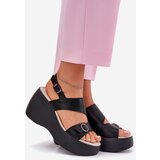 S. BARSKI Leather Womens Sandals On Wedge And Platform S.Barski | Shoptok.si