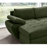 P & B SEDEŽNA GARNITURA, rebrasti žamet temno zelena | Shoptok.si