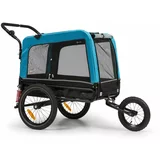 Klarfit Husky Vario, 2-v-1, prikolica za psa, voziček za psa, cca 240 L, 600D, Oxfort, modra barva