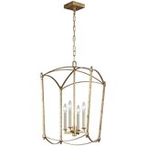 Quintiesse Feiss Thayer Viseča stropna svetilka Lanterns Antique Gold, (22098314) Cene