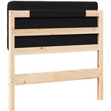  Tapecirani uzglavlje Smeđa i crna 75 cm Čvrsto borovo drvo | shoptok.hr