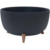 Siena Garden OSLO STRIPE LA961-82 posuda za biljke polipropilen antracitna boja | Eponuda.ba