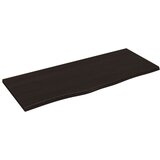 Maison Chic Stenska polica - Viseča Polica temno rjava 100x40x2 cm trdna hrastovina, (21784774) | Shoptok.si
