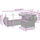 vidaXL 5-dijelna vrtna garnitura od poliratana s jastucima crna | shoptok.hr