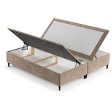 Maison de Rêve Bež oblazinjena zakonska postelja s prostorom za shranjevanje 160x200 cm Tate – | Shoptok.si