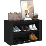  Stalak za cipele crni 75 x 35 x 45 cm od konstruiranog drva | shoptok.hr