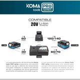 Kutna brusilica Koma Tools 4 Ah 20 V 125mm | shoptok.hr
