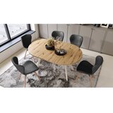 Trpezarijski Sto ARTUR hrast artisan/bež | Eponuda.com