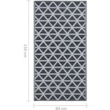 Vanjski tepih crni 80 x 150 cm PP | shoptok.hr