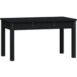 The Living Store Vrtna klop črna 80x44x45 cm trdna borovina - Vrtna Klop, (21460575) | Shoptok.si