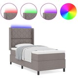 vidaXL Box spring krevet Sivo-smeđa 100 x 200 cm tkanina | shoptok.hr