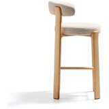 Kave Home Bež/v svetli naravni barvi barski stol iz masivnega jesena (višina sedeža 75 cm) Granite – | Shoptok.si
