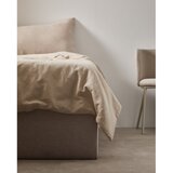 Kave Home Bež oblazinjena zakonska postelja s prostorom za shranjevanje 160x200 cm Matters – | Shoptok.si