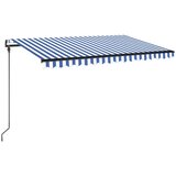  Avtomatska tenda LED + senzor 450x300 cm modra in bela, (20729091) | Shoptok.si
