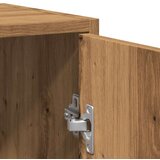 vidaXL Omarica za umivalnik artisan hrast 60x33x60 cm inž. les | Shoptok.si