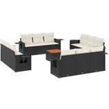  The Living Store Vrtna sedežna garnitura 13-delna z blazinami črn poli ratan - Vrtna Sedežna Garniture, (21446777) | Shoptok.si
