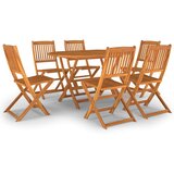  7-dijelni vrtni blagovaonski set od masivnog bagremovog drva | shoptok.hr