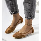Gemre Brown semi-transparent ballet flats Malene | shoptok.hr
