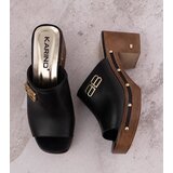 D/CEO Black sandals on a block heel Millo | Shoptok.si