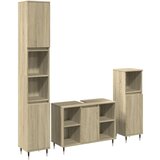 Furnova Kopalniška garnitura 3-delna sonoma hrast inženirski les, (21945660) | Shoptok.si