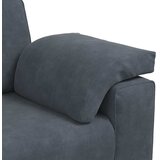  Dvodijelni set sofa s jastucima, tamno sivi baršun | Eponuda.com