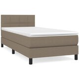Maison Chic Box spring postelja - Vzmetna postelja z vzmetnico taupe 90x190 cm blago SL6711, (21887561) | Shoptok.si