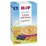 Hipp instant mlečna kaša sa 5 vrsta žitarica i suvom šljivom 250gr Cene