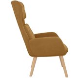  Stolica za opuštanje smeđa baršunasta | shoptok.hr