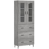  Visoka komoda siva sonome 69,5x34x180 cm od konstruiranog drva | shoptok.hr