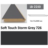 AGT profil Zidni MDF LB-2250 Soft Touch Storm Grey (726) 2800x115x12mm ( 026-033 ) Cene