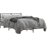 Furnova Posteljni okvir siva sonoma 140x190 cm inž. les in kovina, (21936358) | Shoptok.si