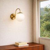 Opviq zlatna i bela zidna lampa 242430 Cene