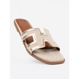SEASTAR Gold women's flip-flops on a flat sole | Shoptok.si