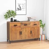  Komoda smeđa 110 x 35 x 70 cm od masivne borovine | shoptok.hr