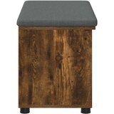  Haldna klop z blazino Enobarvno Dimljeni oreh 80 x 38 x 46 cm, (5000160702) | Shoptok.si