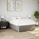 vidaXL Posteljni okvir brez vzmetnice taupe 140x190 cm blago Cene